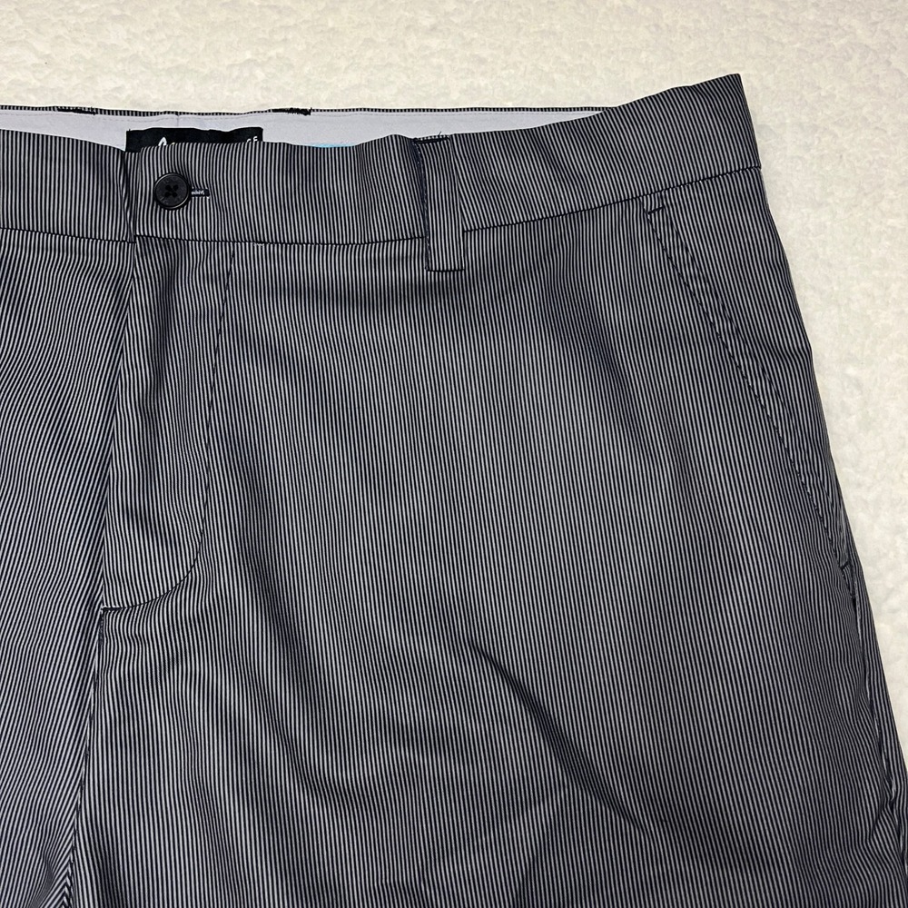 Sligo Golf Pants Mens 38 Black Pinstripe Performance Stretch Trousers Athletic